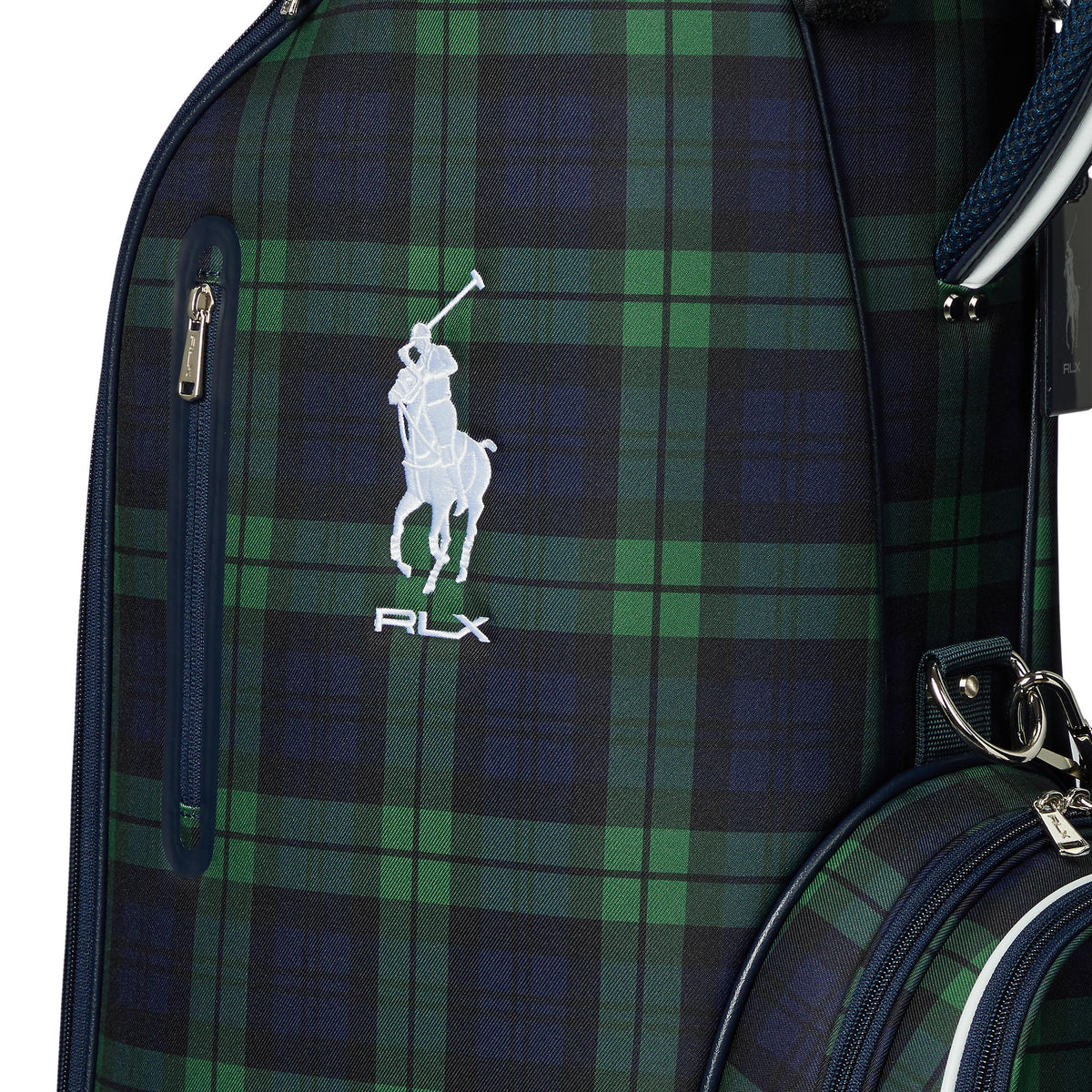 Polo Performance Ralph Lauren Pony Cart Golf Bag - Black Plaid