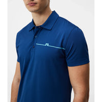 J.Lindeberg Juke Regular Fit Polo Golf Shirt - Estate Blue