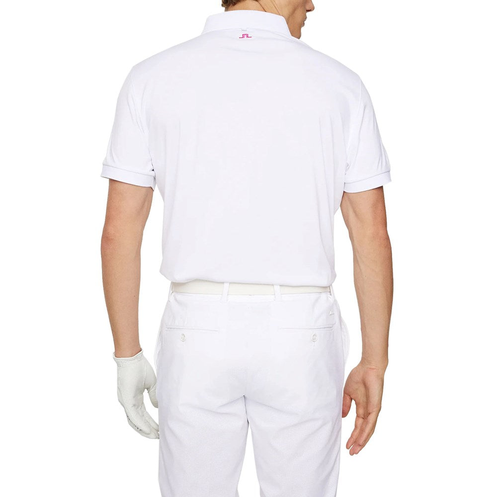 J.Lindeberg Tour Tech Reg Fit Golf Shirt - White