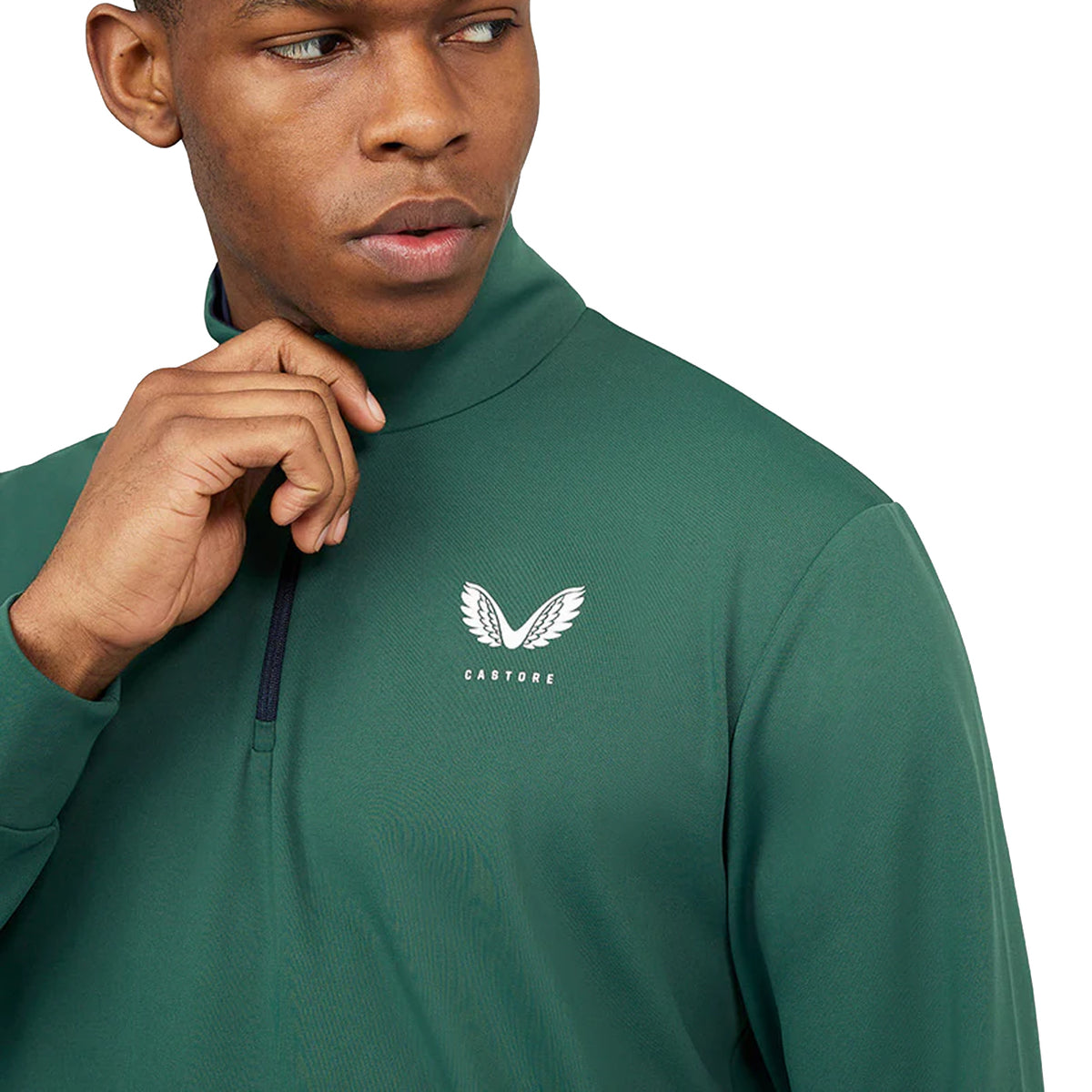 Castore Classic Mock Neck 1/4 Zip - Hunter Green