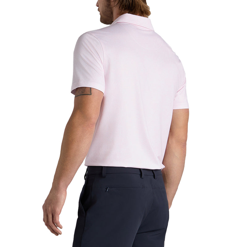 G/Fore Hydrangea Tech Jersey Golf Polo Shirt - Blush