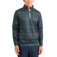 Glenmuir Wick Quarter Zip Lightweight Performance Golf Midlayer - Tartan