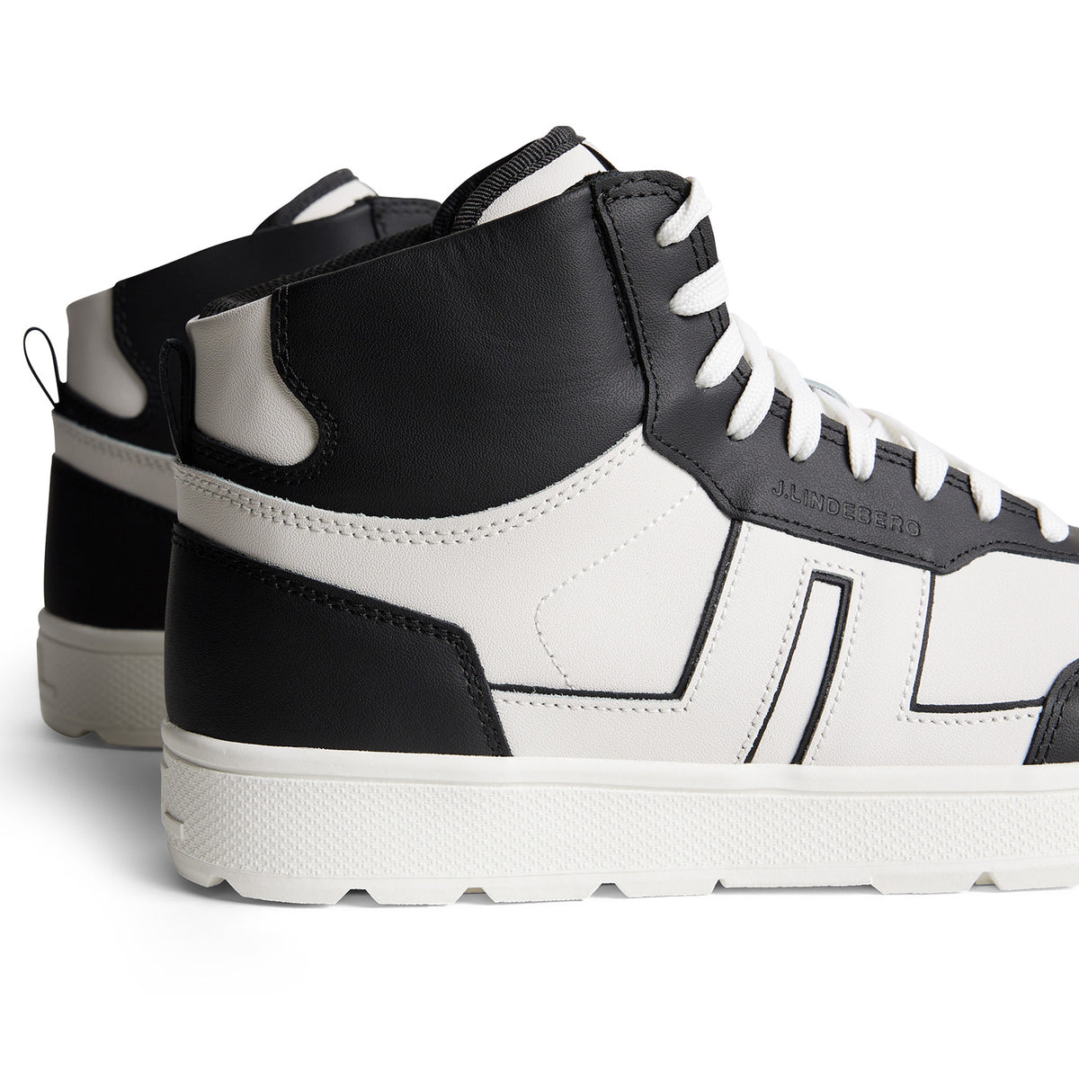 J.Lindeberg Ace High-Top Golf Sneaker - Black