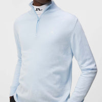 J.Lindeberg Kian 1/4 Zip Merino Golf Knit - Skyway