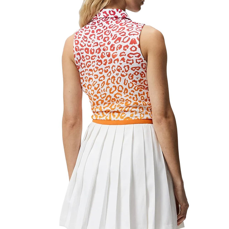 J.Lindeberg Women's Dena Print Sleeveless Top - Leo Reflect Sunset