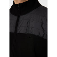 J.Lindeberg Bridge Knitted Hybrid Golf Sweater - Black