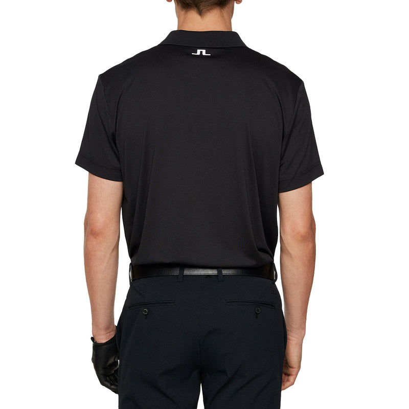 J.Lindeberg Lionel Regular Fit Golf Shirt - Black