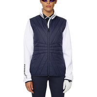 J.Lindeberg Women's Holma Quilt Hybrid Golf Jacket - JL Navy