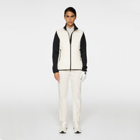 J.Lindeberg Women's Holma Quilt Hybrid Golf Jacket - Whisper White