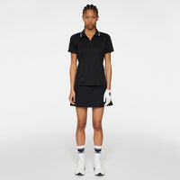 J.Lindeberg Women's Izara Golf Polo Shirt - Black