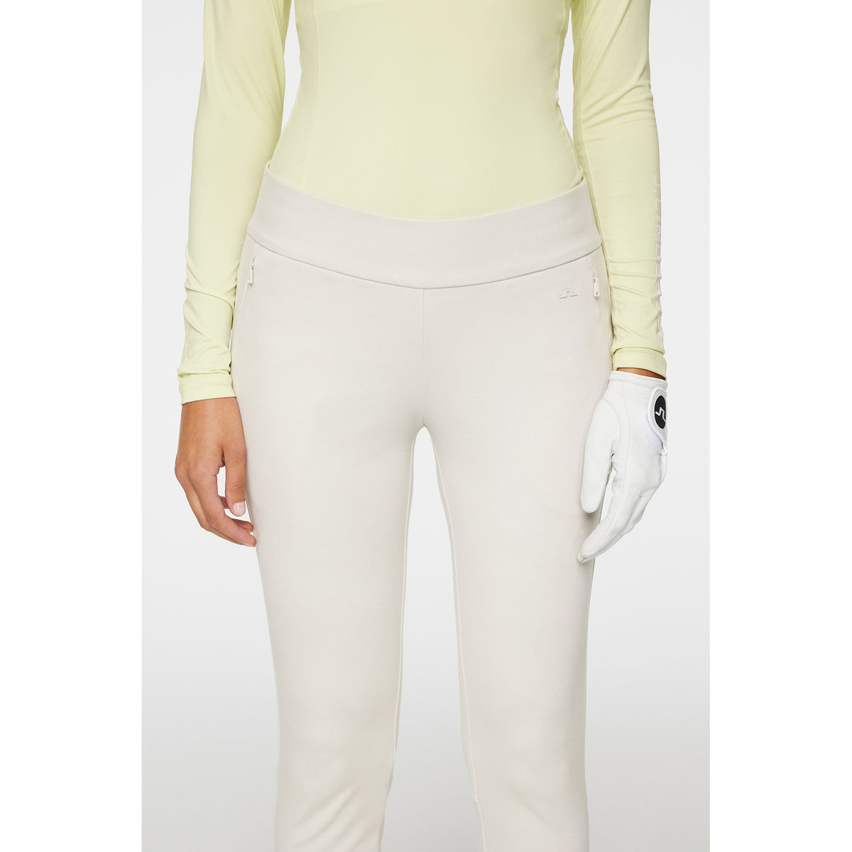 J.Lindeberg Women's Lea Pull On Golf Pants - Moonbeam