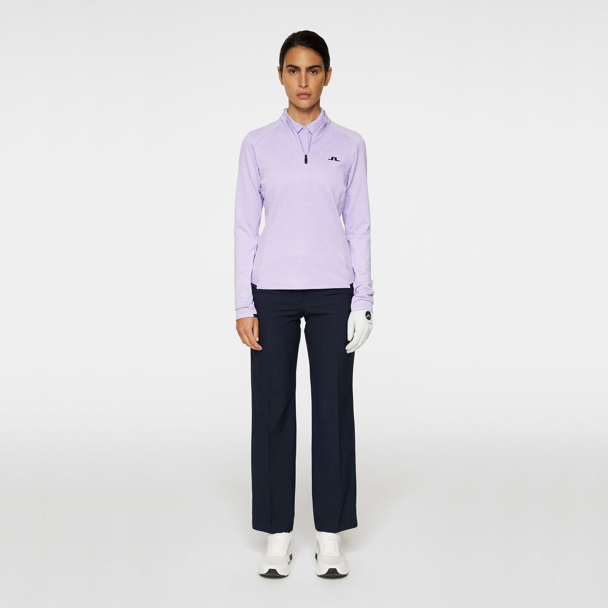 J.Lindeberg Women's Steffi Golf Mid-Layer - Lavender Melange