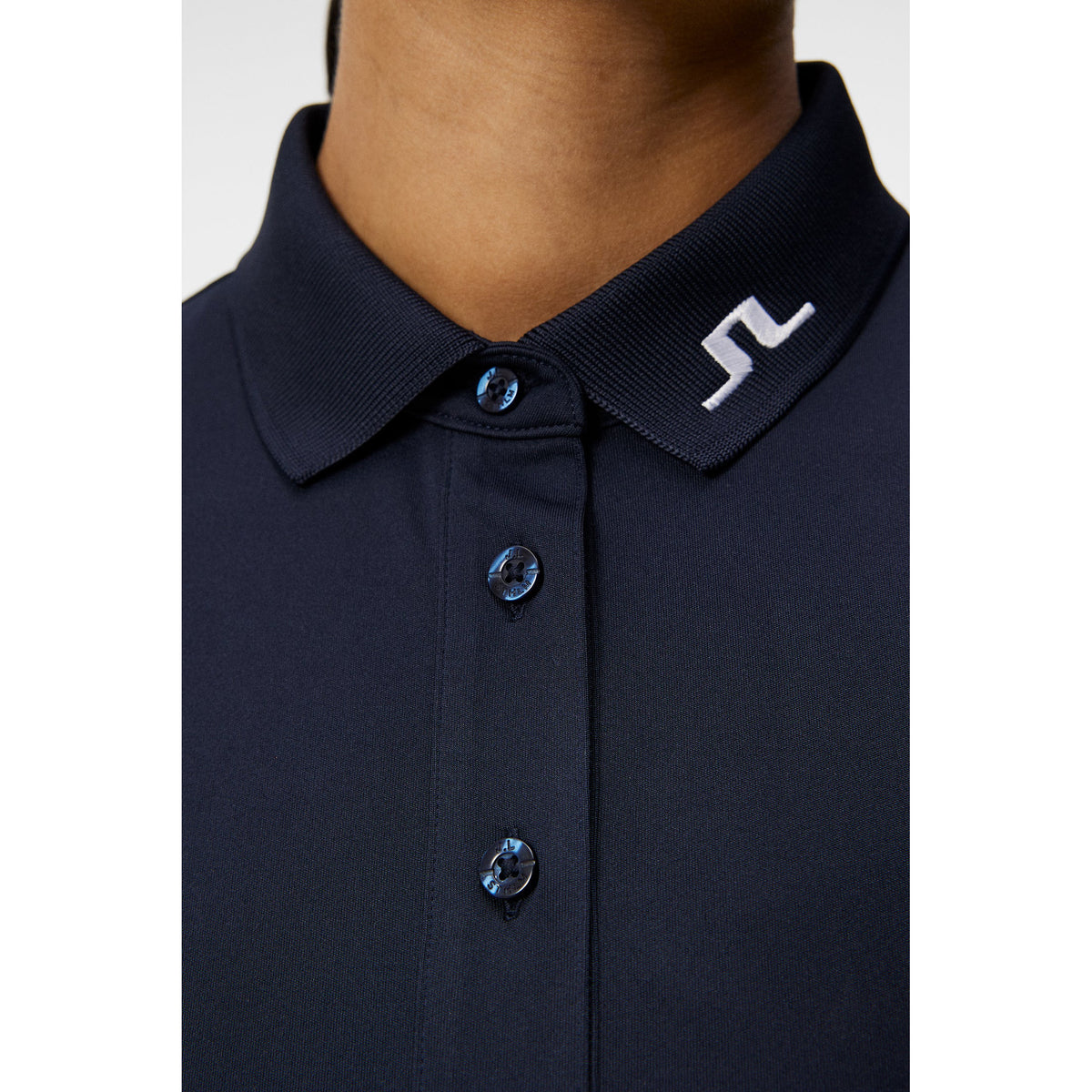 J.Lindeberg Women's Tour Tech Golf Polo Shirt - JL Navy