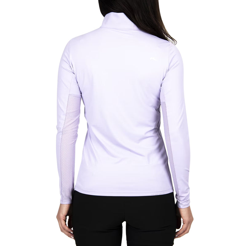 KJUS Women's Sunshine Sport Half Zip Sun Protection Golf Layer - Wisteria