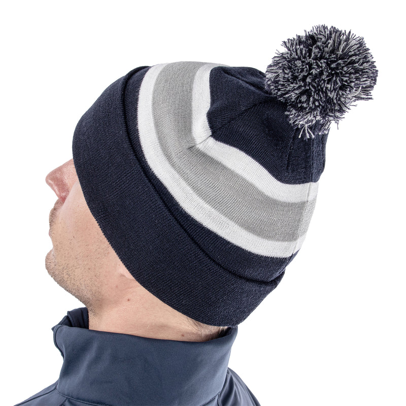 Galvin Green Leighton Insulating Golf Beanie - Navy/Cool Grey/White