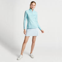 Peter Millar Women's Geo Raglan-Sleeve Perth Golf Mid-Layer - Blue Spruce