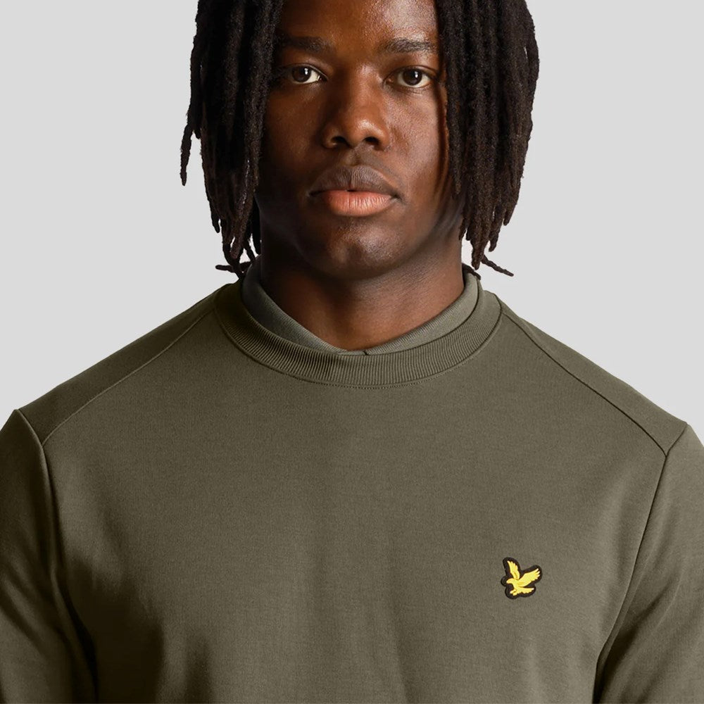 Lyle & Scott Fly Fleece Crew Neck - Catus Green