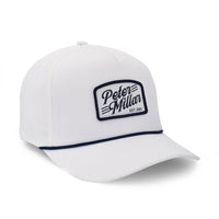 Peter Millar Clubhouse Rope Golf Cap - White/ Navy