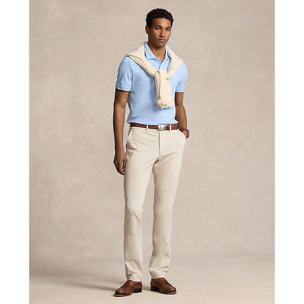 Polo Performance Ralph Lauren Cotton Tailored Fit Polo Shirt - Office Blue