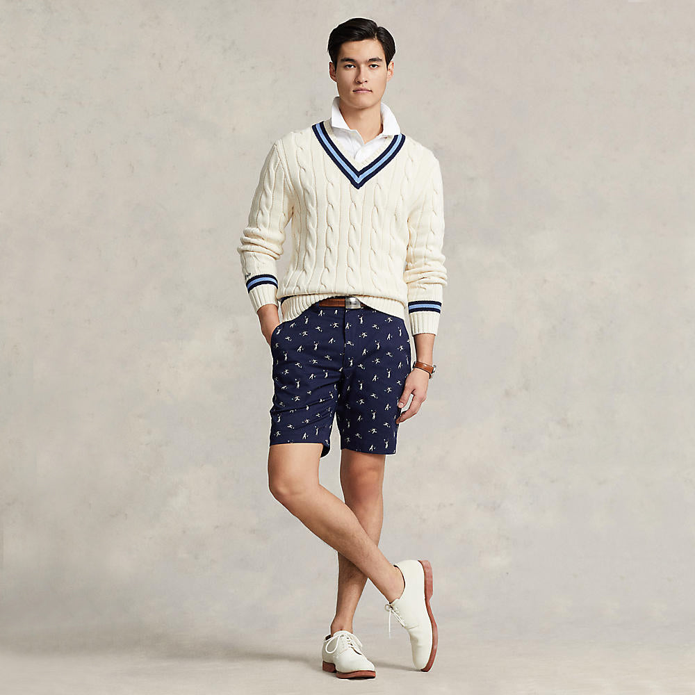 Polo Performance Ralph Lauren Printed Straight Fit Chino Short - French Navy Player