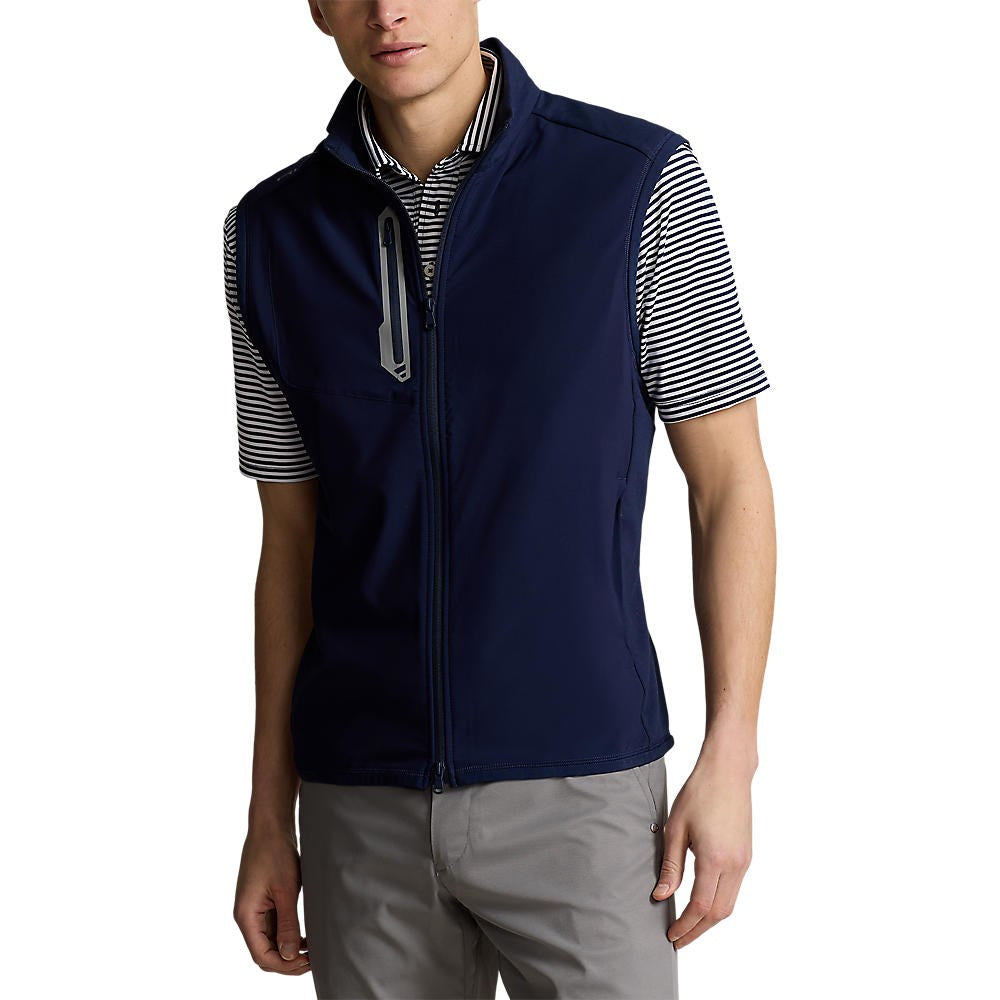 RLX Ralph Lauren Panelled Stretch Terry Vest  - French Navy