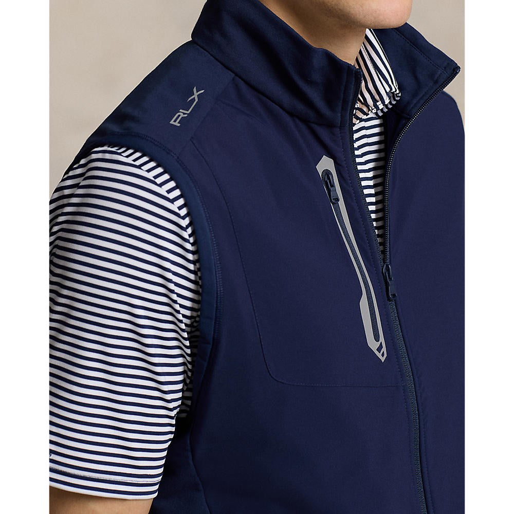 RLX Ralph Lauren Paneled Stretch Terry Vest  - French Navy