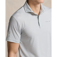 RLX Ralph Lauren Printed Lightweight Airflow Performance Polo - Peak Grey Fairway Houndstooth