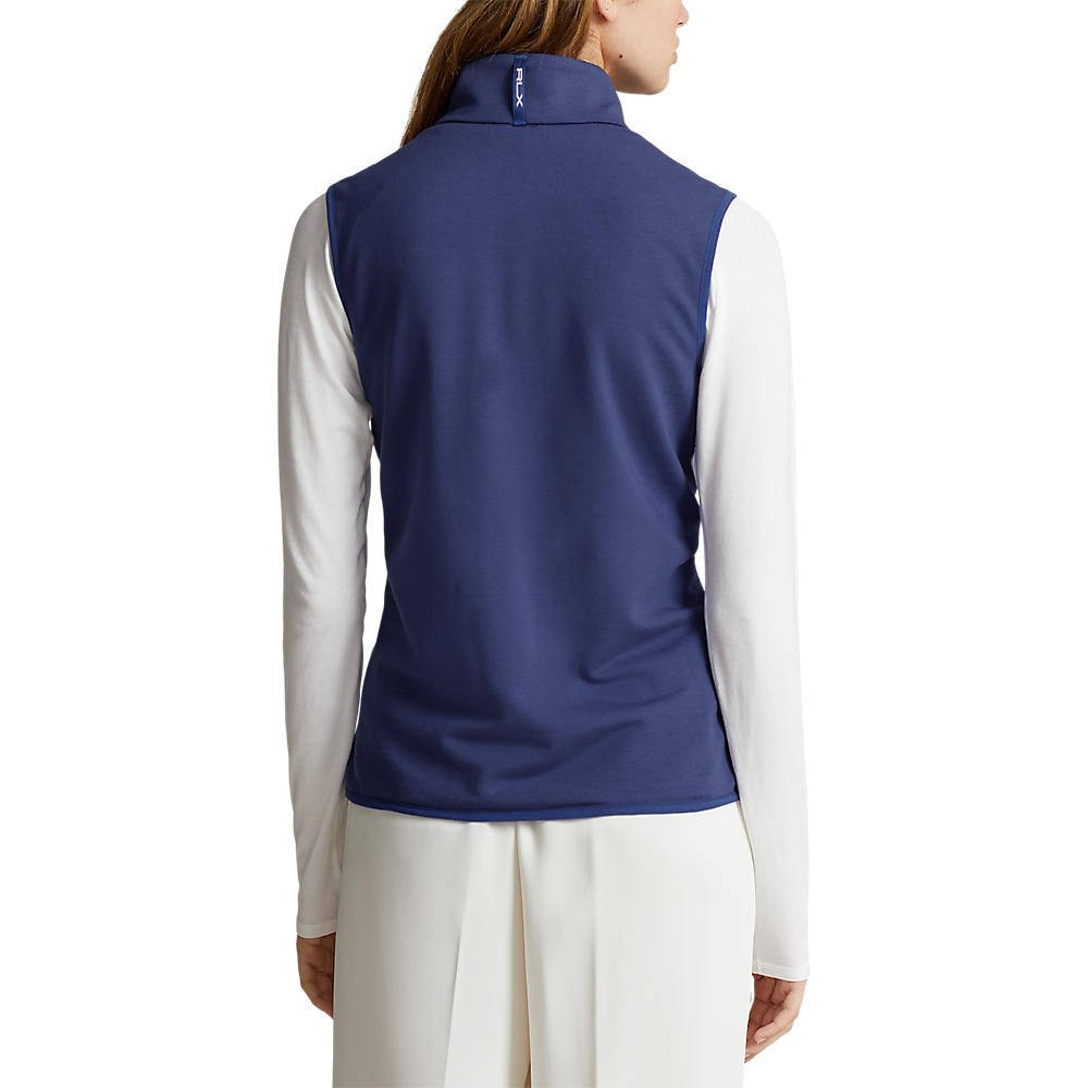 RLX Ralph Lauren Women's Quilted Hybrid Full Zip Vest - Beach Royal