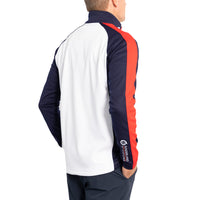 Sunderland Aspen Quarter Zip Raglan Panelled Water Repellent Golf Midlayer - White