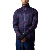 Sunderland Whisperdry Pro-Lite Lightweight Waterproof Golf Jacket - Mulberry Camo/ Navy