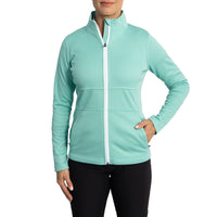 Sunderland Women's Nira Thermal Panelled Fleece Water Repellent Golf Jacket - Mint