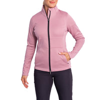 Sunderland Women's Nira Thermal Panelled Fleece Water Repellent Golf Jacket - Pink Haze