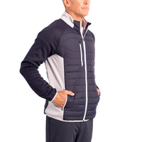 Sunderland Zermatt Padded Stretch Panel Performance Golf Jacket - Navy/ Silver