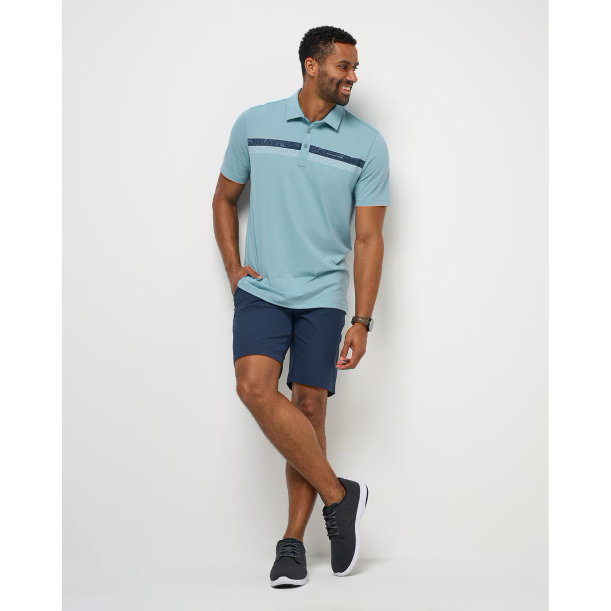 Travis Mathew Planned Activity Polo Golf Shirt - Cameo