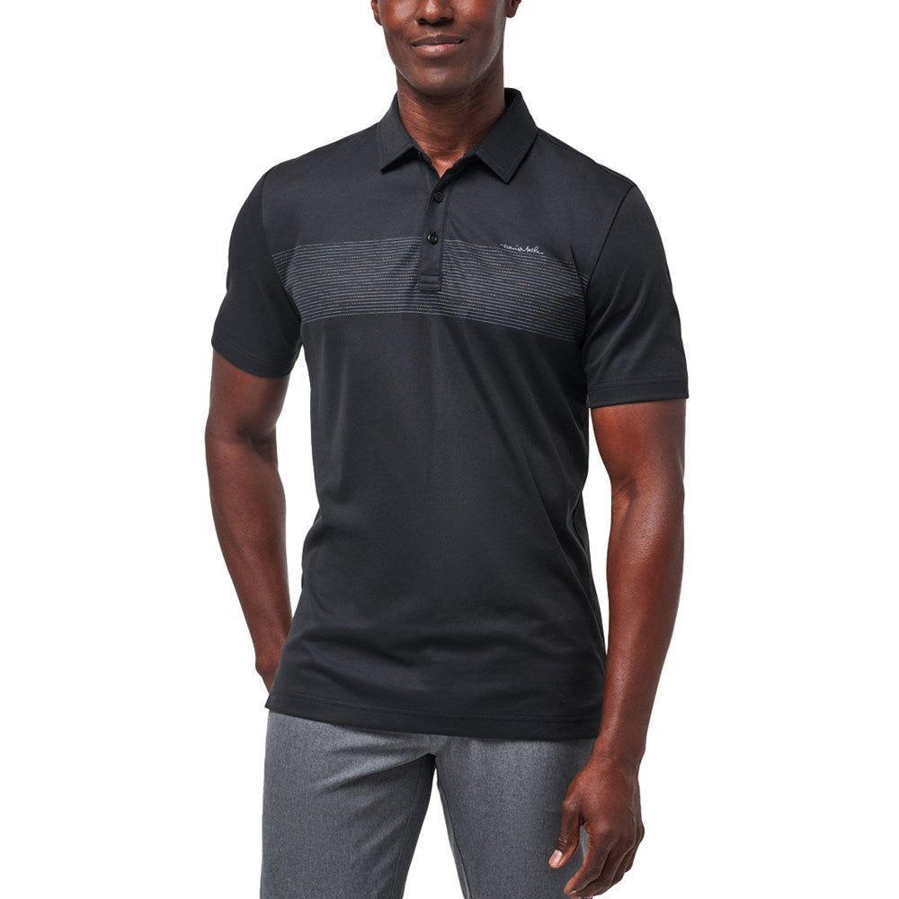 Travis Mathew Aloha Spirit Golf Polo Shirt - Black