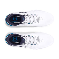 Under Armour Drive Fade Spikeless Golf Shoes - White/Capri