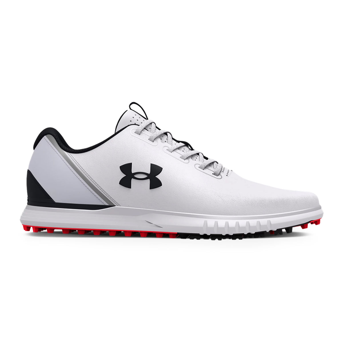 Under Armour Medal 2 Wide Spikeless Golf Shoes - White/Mod Grey