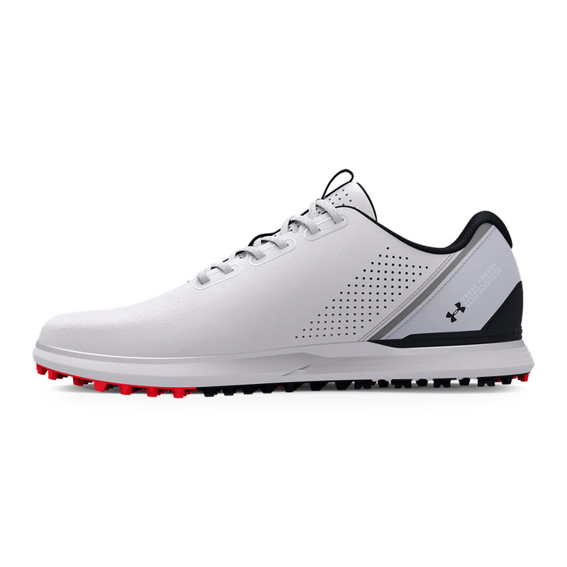 Under Armour Medal 2 Wide Spikeless Golf Shoes - White/Mod Grey