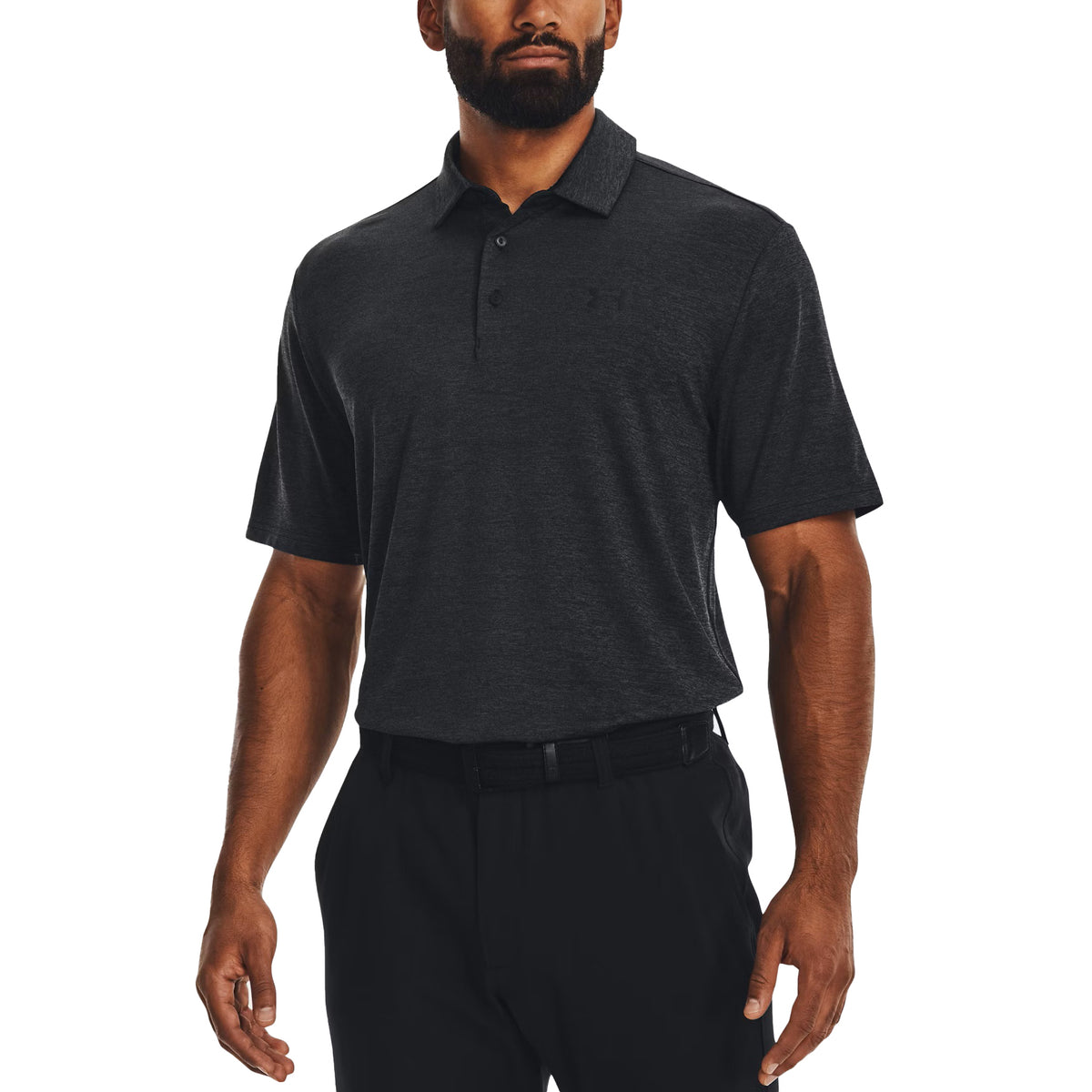 Under Armour Playoff 3.0 Golf Shirt - Black/ Jet Grey