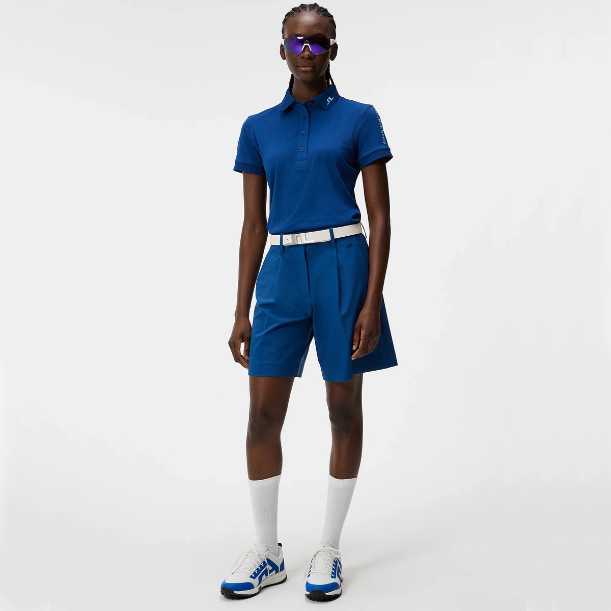 J.Lindeberg Women's Tour Tech Polo Golf Shirt - Estate Blue