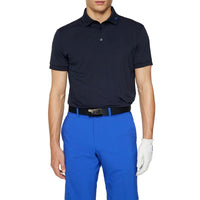 J.Lindeberg KV Regular Fit Print Golf Polo Shirt - Glitch Bridge Blue