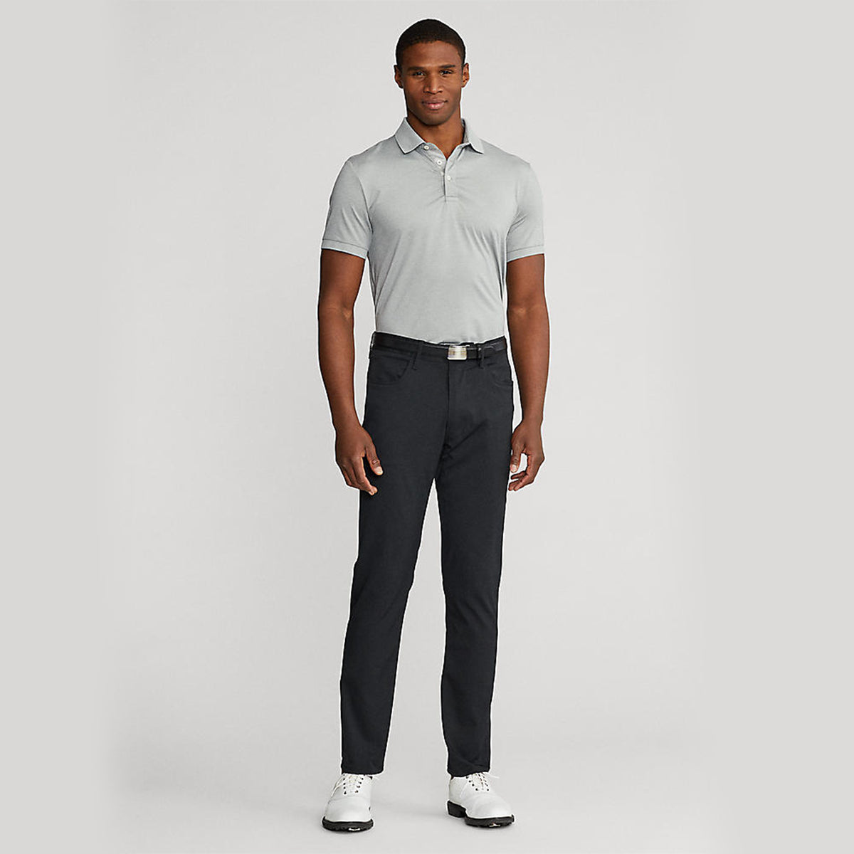 RLX Ralph Lauren Solid Airflow Performance Polo - Andover Heather