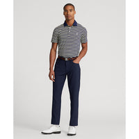 RLX Ralph Lauren Tour Pique Stripe Polo Shirt - French Navy Multi