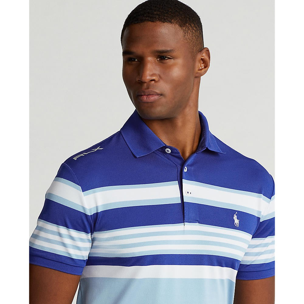 RLX Ralph Lauren Performance Pique Polo - Royal Blue Multi