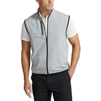 RLX Ralph Lauren Tech Terry Golf Vest - Steel Heather/Polo Black