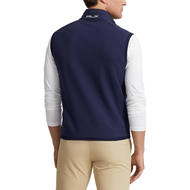 RLX Ralph Lauren Tech Terry Vest - French Navy/Harvard Wine