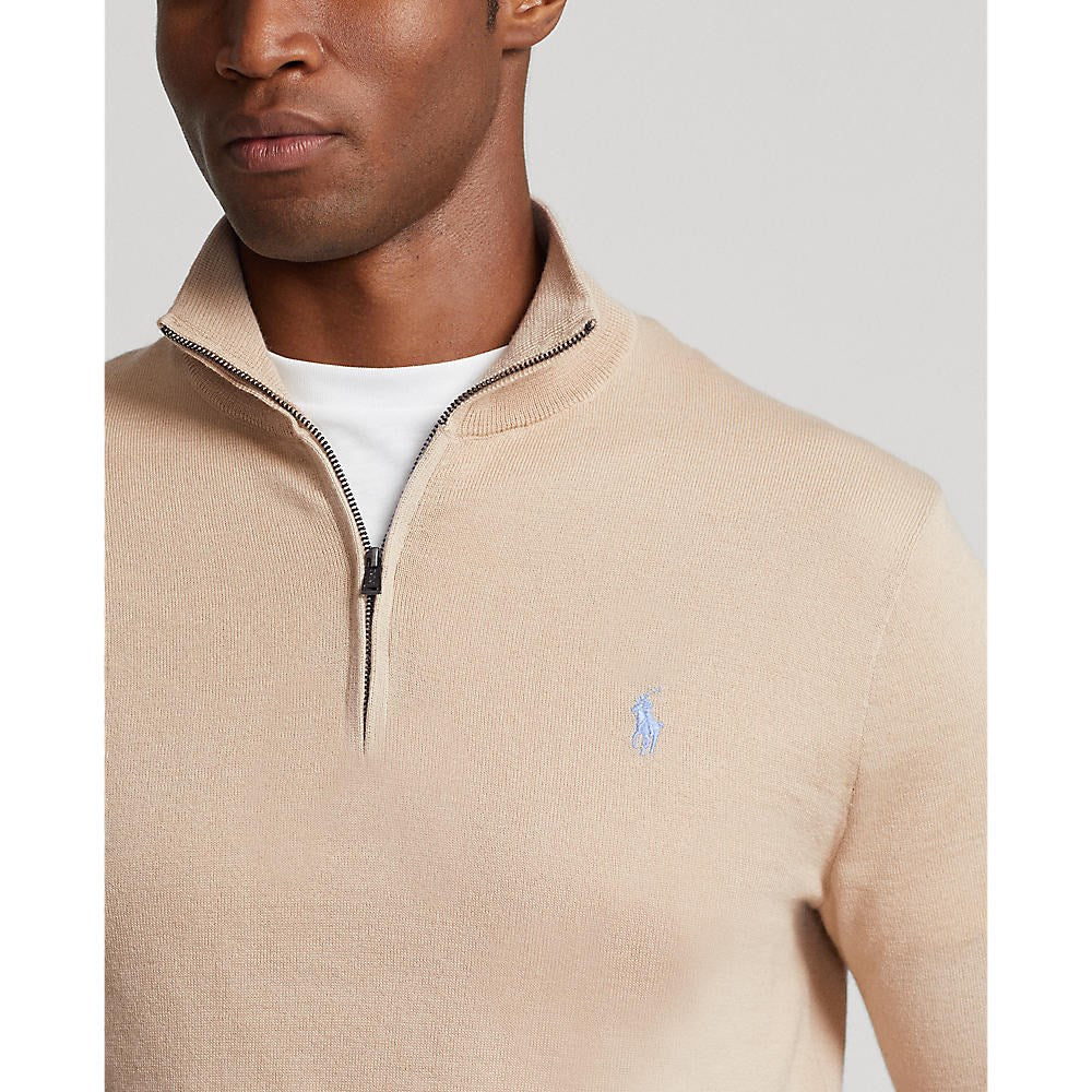 Polo Performance Ralph Lauren 1/4 Zip Coolmax Knit - Basic Sand