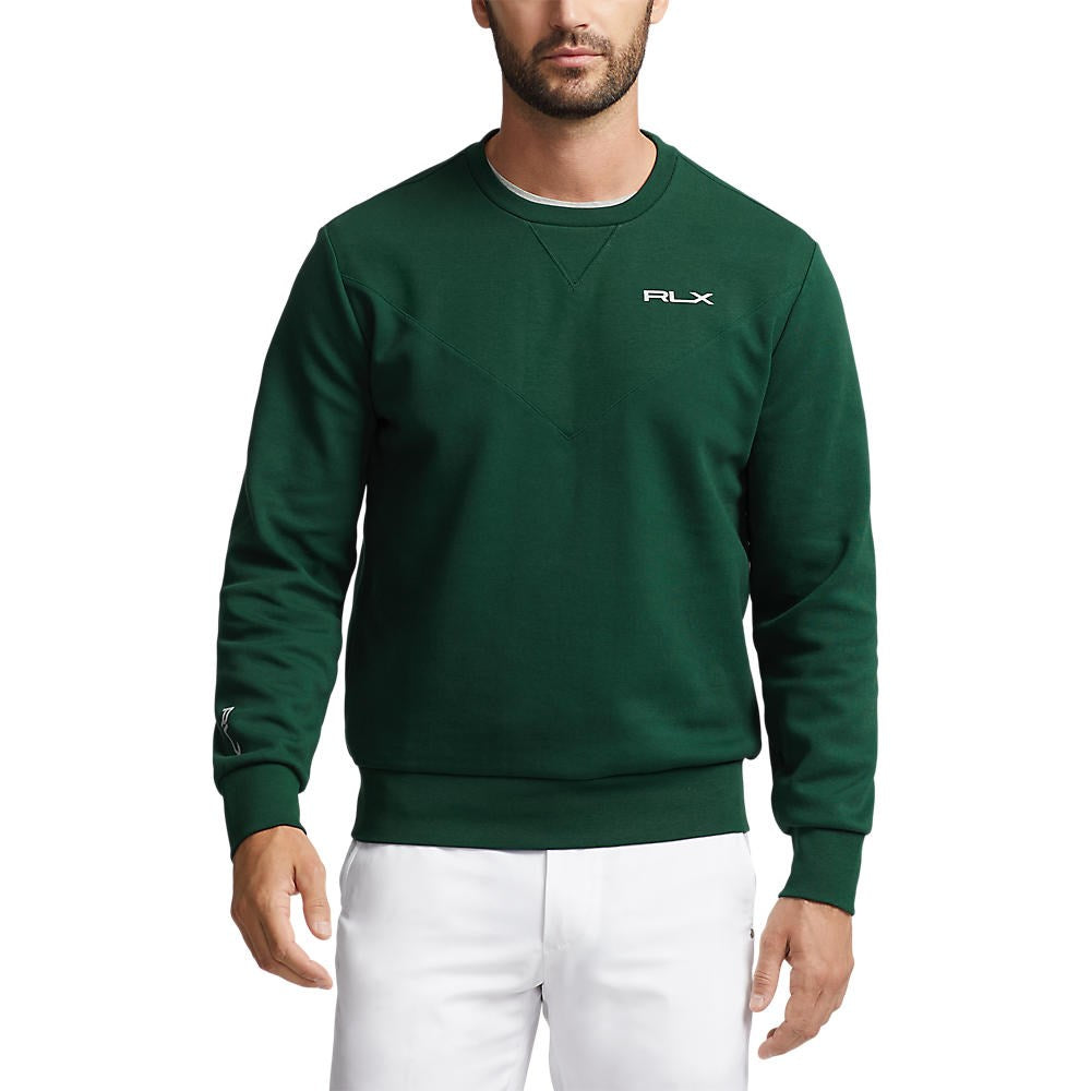 RLX Ralph Lauren Double Knit Long Sleeve Pullover - Hunt Club Green