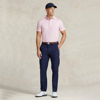 RLX Ralph Lauren Printed Airflow Performance Polo Golf Shirt - Pink Flamingo Pin Dot