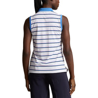 RLX Ralph Lauren Women's Printed Airflow Sleeveless Golf Shirt - Ceramic White Multi